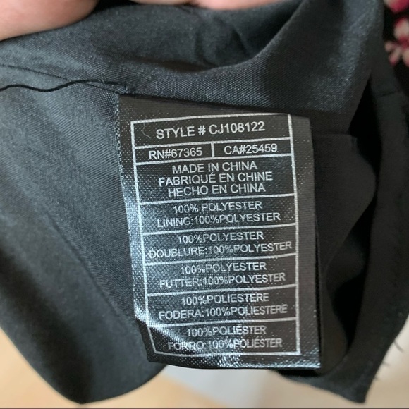 Cupcakes and Cashmere - Black Odele Printed Crepon A-line Dress - Picture 8 of 9